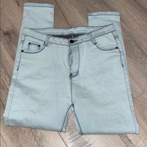 Light blue skinny jeans